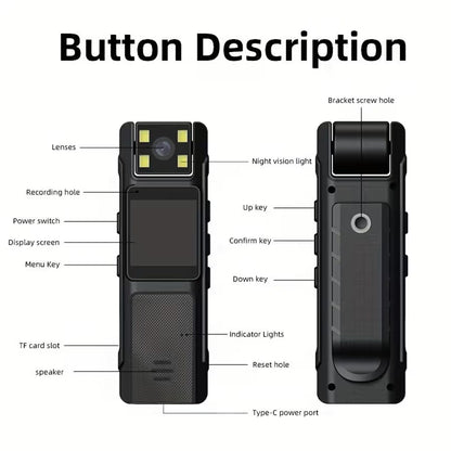 4K Rotatable Body Camera