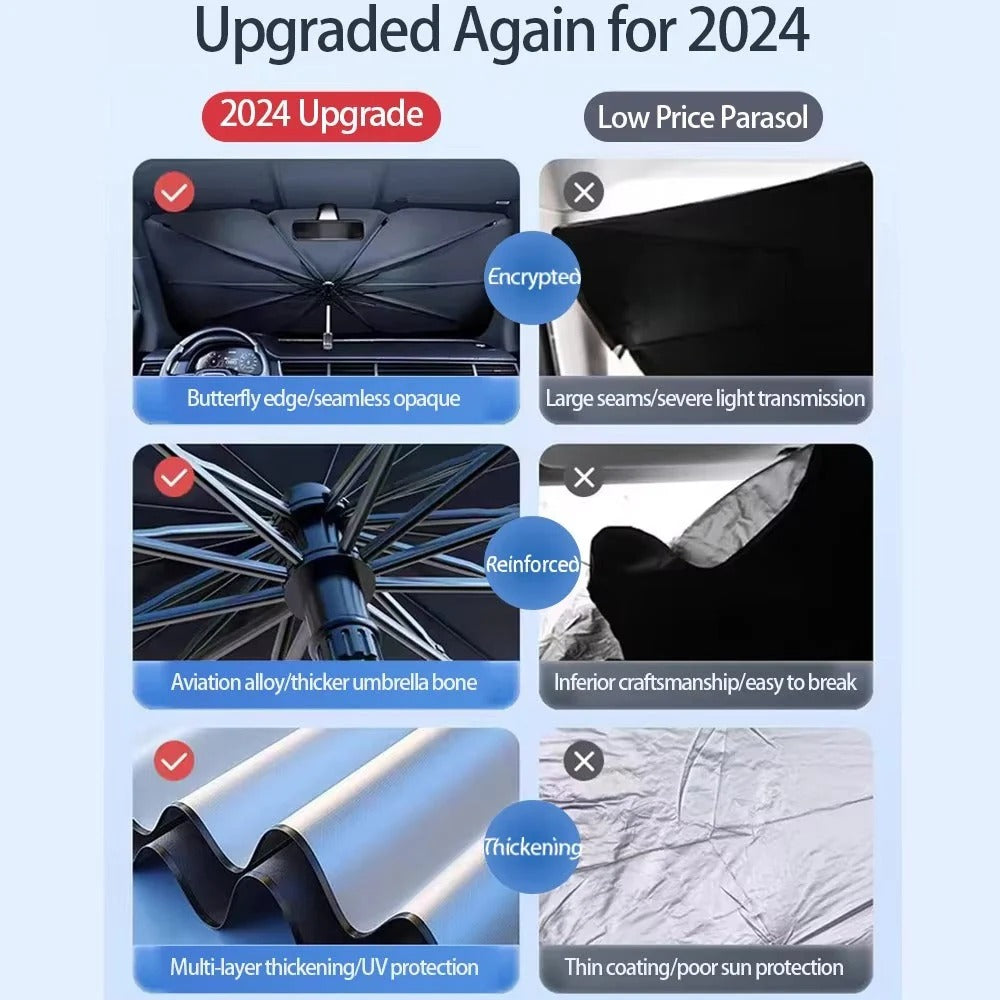 Foldable Car Windshield Sunshade Umbrella