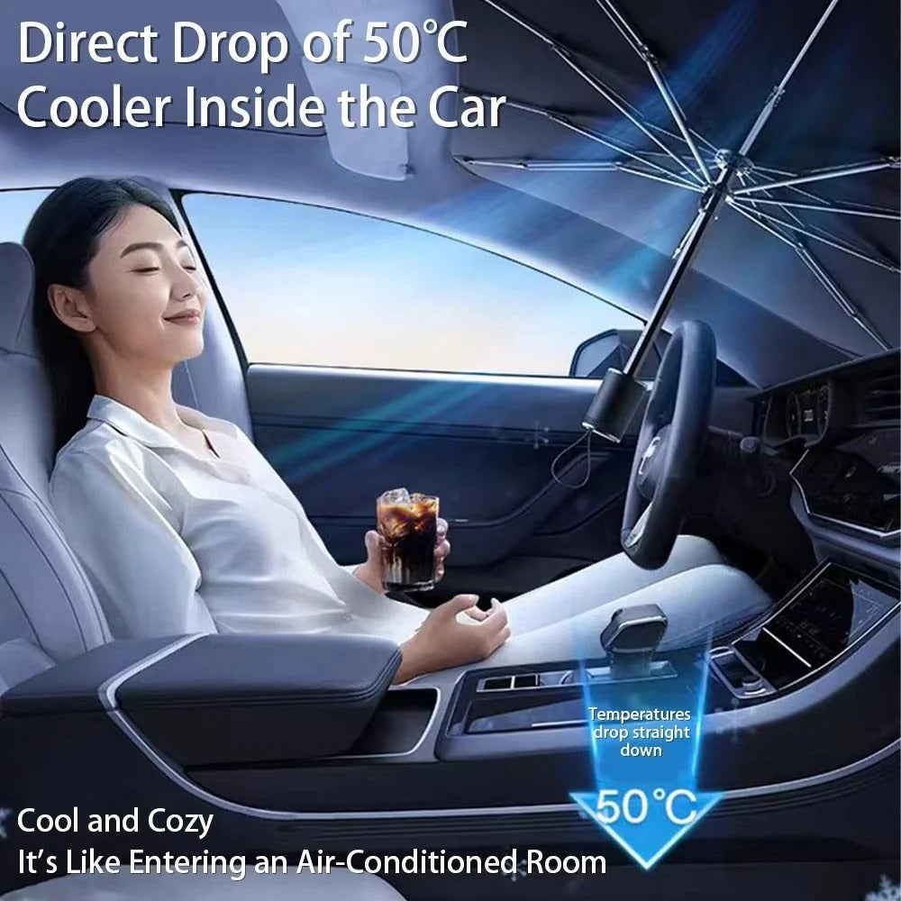 Foldable Car Windshield Sunshade Umbrella